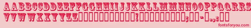 CoffeetinInitials Font – Red Fonts on Pink Background