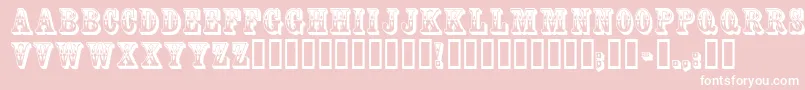 CoffeetinInitials Font – White Fonts on Pink Background