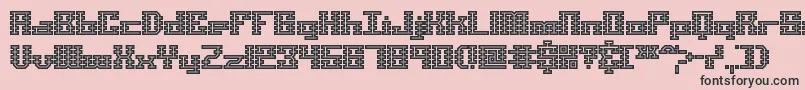 Sclnmaze Font – Black Fonts on Pink Background