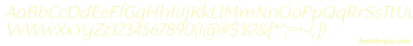 RobagaRoundedThinItalic Font – Yellow Fonts