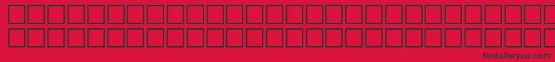 フォントMathsymbols1 – 赤い背景に黒い文字