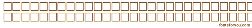 Czcionka Mathsymbols1 – brązowe czcionki na białym tle