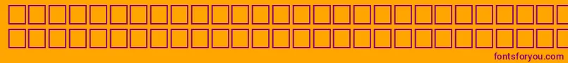 Mathsymbols1-Schriftart – Violette Schriften auf orangefarbenem Hintergrund