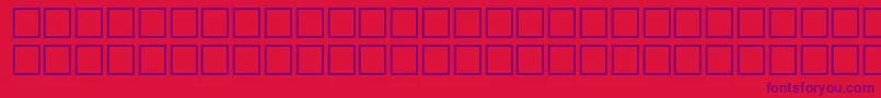 Czcionka Mathsymbols1 – fioletowe czcionki na czerwonym tle