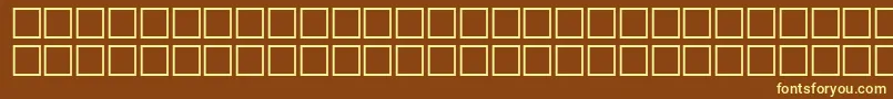 Czcionka Mathsymbols1 – żółte czcionki na brązowym tle