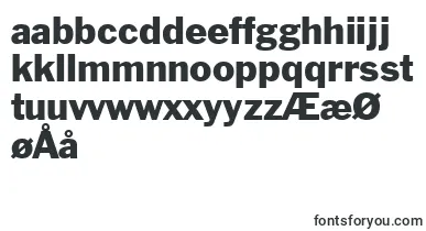 FranklinGothicBt font – norwegian Fonts