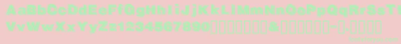 fuente Gautsmotelupperleft – Fuentes Verdes Sobre Fondo Rosa