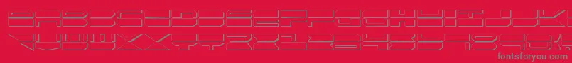 Qmarks Font – Gray Fonts on Red Background
