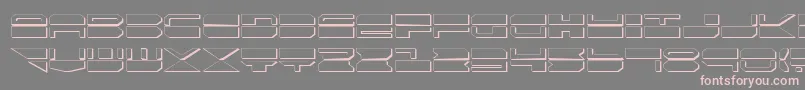 フォントQmarks – 灰色の背景にピンクのフォント