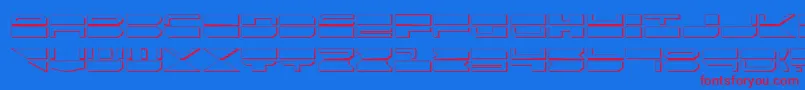 フォントQmarks – 赤い文字の青い背景