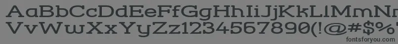StreetCornerSlabExtend Font – Black Fonts on Gray Background