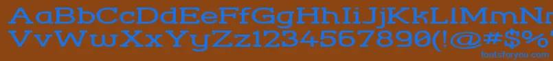 More about StreetCornerSlabExtend Font StreetCornerSlabExtend Font – Blue Fonts on Brown Background