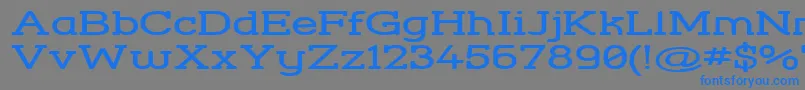 StreetCornerSlabExtend Font – Blue Fonts on Gray Background