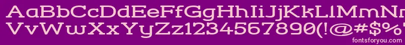 StreetCornerSlabExtend Font – Pink Fonts on Purple Background