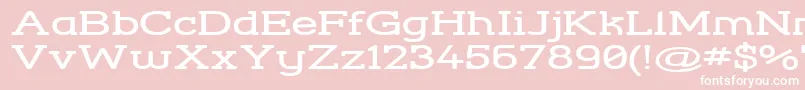StreetCornerSlabExtend Font – White Fonts on Pink Background