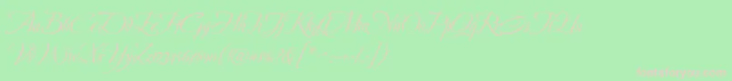 AvalonMedium Font – Pink Fonts on Green Background