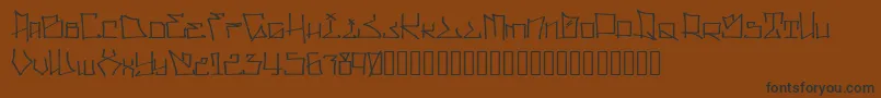 WllWritrScrpt Font – Black Fonts on Brown Background
