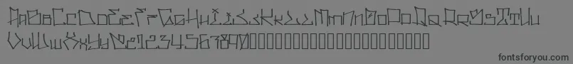 WllWritrScrpt Font – Black Fonts on Gray Background