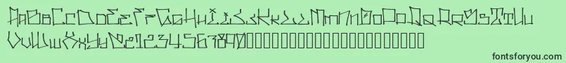 WllWritrScrpt Font – Black Fonts on Green Background