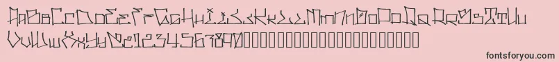 WllWritrScrpt Font – Black Fonts on Pink Background