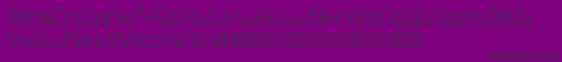 WllWritrScrpt-Schriftart – Schwarze Schriften auf violettem Hintergrund