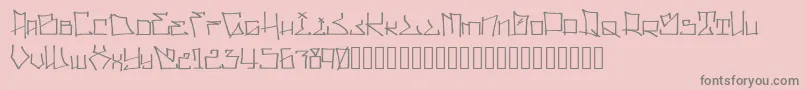 Шрифт WllWritrScrpt – серые шрифты на розовом фоне