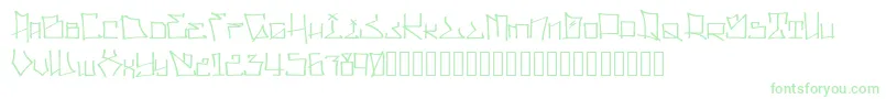 WllWritrScrpt-Schriftart – Grüne Schriften auf weißem Hintergrund
