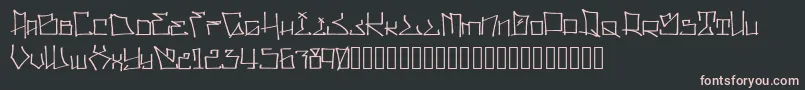 Шрифт WllWritrScrpt – розовые шрифты на чёрном фоне