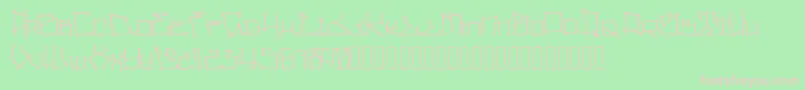 WllWritrScrpt Font – Pink Fonts on Green Background