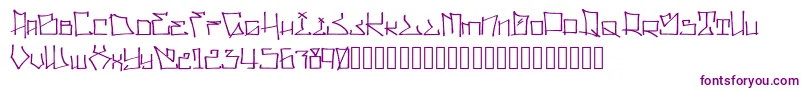Шрифт WllWritrScrpt – фиолетовые шрифты на белом фоне