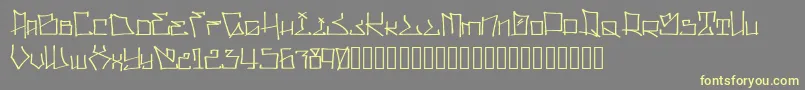 WllWritrScrpt Font – Yellow Fonts on Gray Background