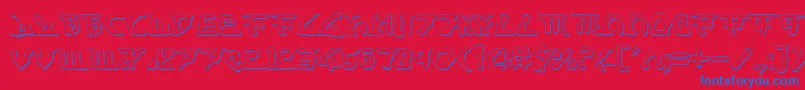 HomeworldTranslatorShadow Font – Blue Fonts on Red Background