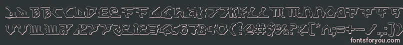 HomeworldTranslatorShadow Font – Pink Fonts on Black Background