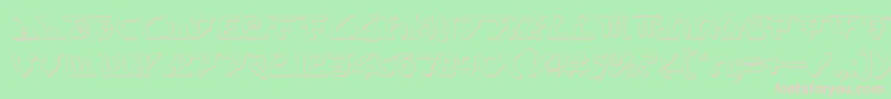 HomeworldTranslatorShadow Font – Pink Fonts on Green Background