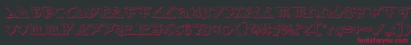 HomeworldTranslatorShadow Font – Red Fonts on Black Background