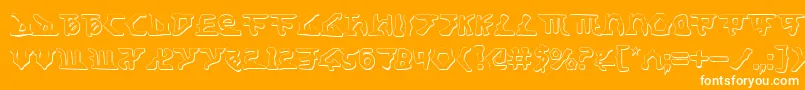 HomeworldTranslatorShadow Font – White Fonts on Orange Background