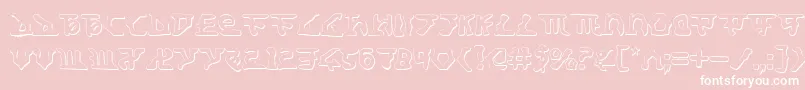 HomeworldTranslatorShadow Font – White Fonts on Pink Background