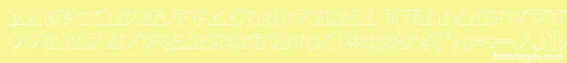 HomeworldTranslatorShadow Font – White Fonts on Yellow Background