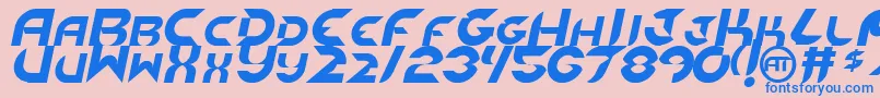 fuente NewdigitalItalic – Fuentes Azules Sobre Fondo Rosa