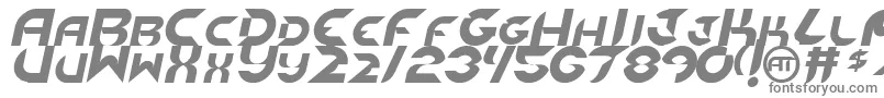 フォントNewdigitalItalic – 白い背景に灰色の文字