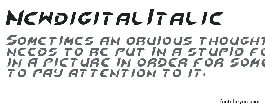 NewdigitalItalic-fontti