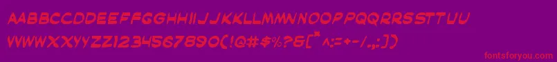 Mask Font – Red Fonts on Purple Background