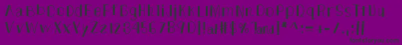TheUnknownSide-Schriftart – Schwarze Schriften auf violettem Hintergrund