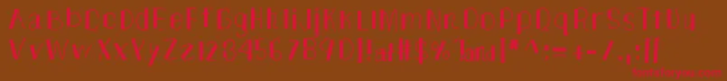 TheUnknownSide Font – Red Fonts on Brown Background