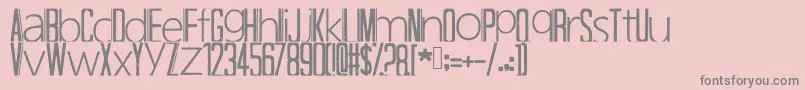 Hapuyalikethatbiko Font – Gray Fonts on Pink Background