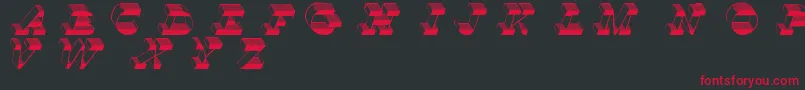 TopView Font – Red Fonts on Black Background