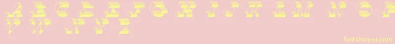 TopView Font – Yellow Fonts on Pink Background