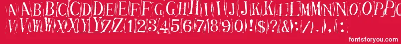 Ticketcapitals Font – White Fonts on Red Background