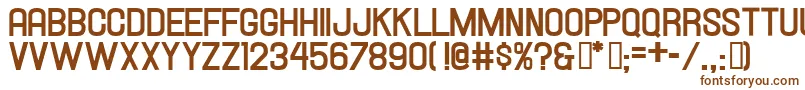 Шрифт Hallandalebold – коричневые шрифты на белом фоне