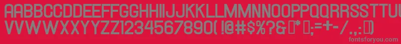 Hallandalebold Font – Gray Fonts on Red Background